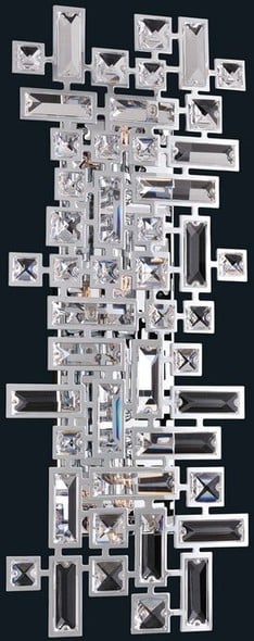 Allegri Wall Sconce Wall Sconces Swarovski Elements Clear Art Deco