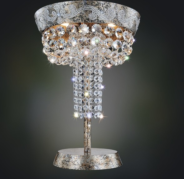 ceiling mount crystal chandelier Allegri Flush Mount Firenze Clear Modern