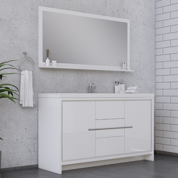 bathroom vanity closeout Alya Vanity with Top White