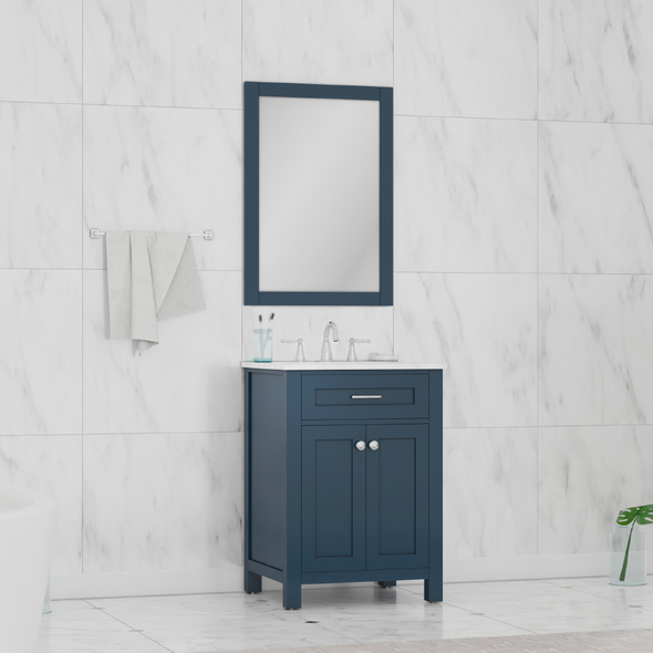 small toilet sink unit Alya Vanity with Top Blue