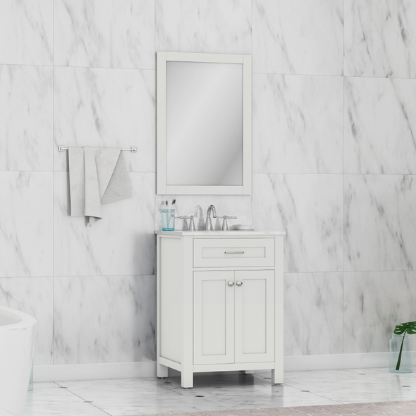 vanity sink and toilet set Alya Vanity with Top White Modern