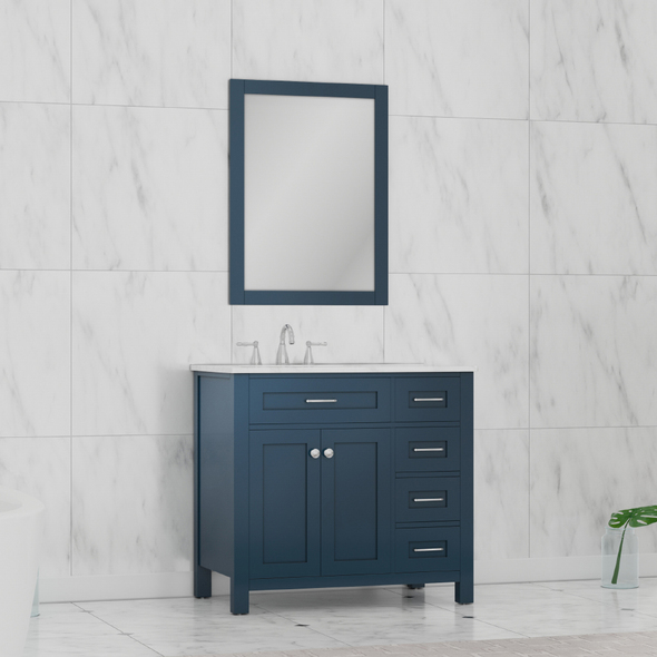 affordable bathroom vanity with sink Alya Vanity with Top Blue