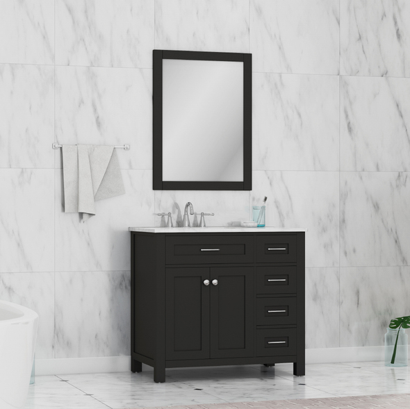 modern bathroom sinks with storage Alya Vanity with Top Bathroom Vanities Espresso
