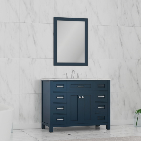 bathroom counter top replacement Alya Vanity with Top Blue