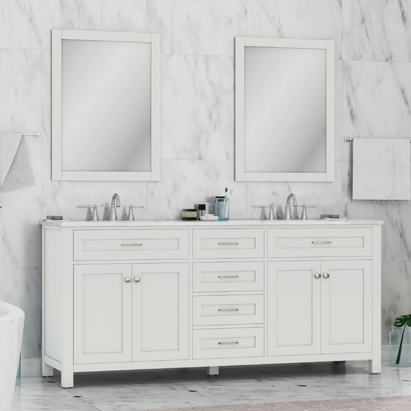 lowes vanities on sale Alya Vanity with Top White