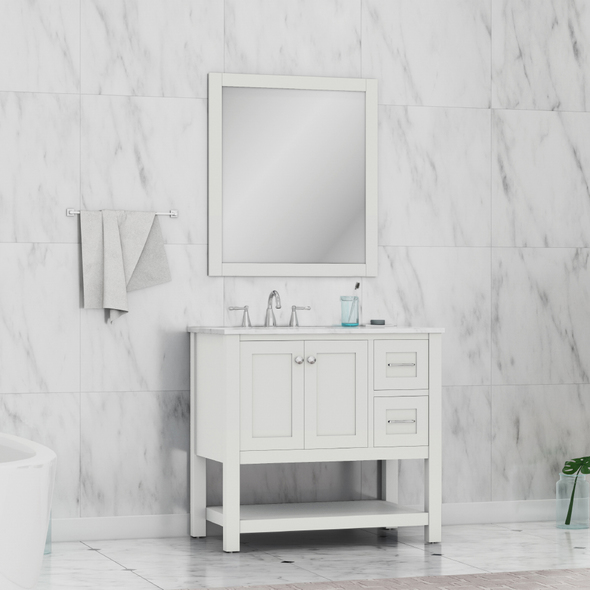 best vanities Alya Vanity with Top White Modern