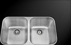 16 gauge stainless steel double sink AmeriSink Double Bowl Kitchen Sink Double Bowl Sinks
