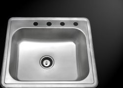 stainless steel single bowl sink with drainboard AmeriSink Single Bowl Kitchen Sink