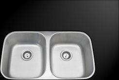 30 x 16 undermount sink black AmeriSink Double Bowl Kitchen Sink