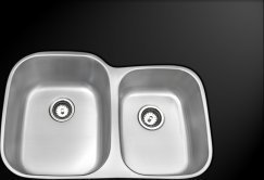 double bowl basin AmeriSink Double Bowl Kitchen Sink