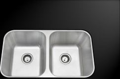 double basin stainless steel kitchen sink AmeriSink Double Bowl Kitchen Sink