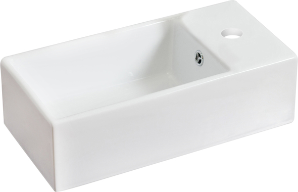 American Imaginations Vessel Set Bathroom Vanity Sinks White Modern