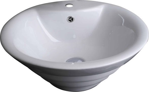 new vanity countertop American Imaginations Vessel Set Bathroom Vanity Sinks White Transitional