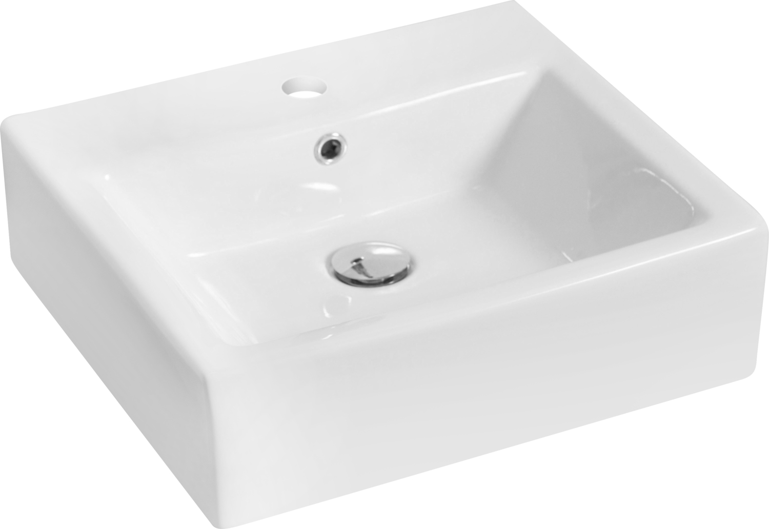 sink bowl on top of vanity American Imaginations Vessel Set Bathroom Vanity Sinks White Transitional