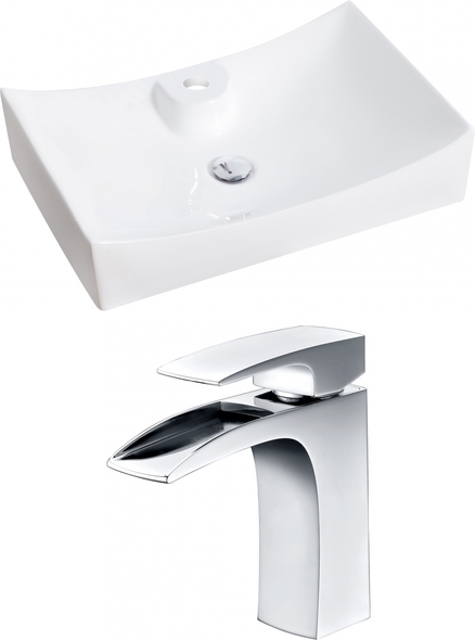 basin tops for vanity American Imaginations Vessel Set Bathroom Vanity Sinks White Modern