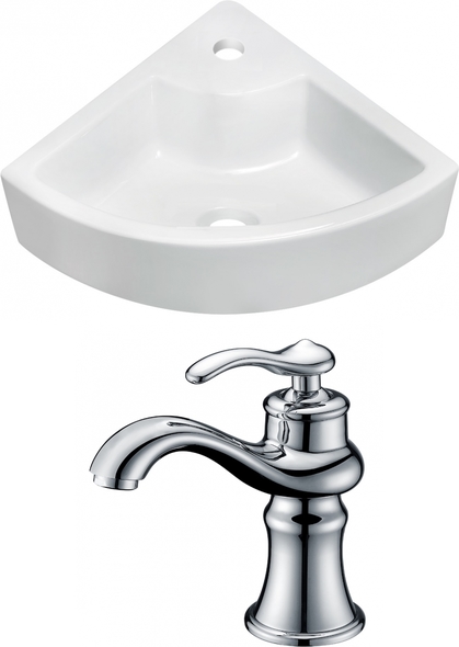 bowl sinks and vanities American Imaginations Vessel Set Bathroom Vanity Sinks White Traditional