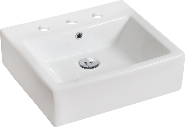 bathroom vanities with tops for cheap American Imaginations Vessel Set Bathroom Vanity Sinks White Transitional