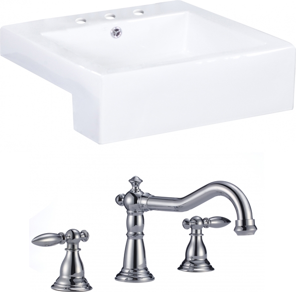 undermount basin vanity American Imaginations Vessel Set Bathroom Vanity Sinks White Modern