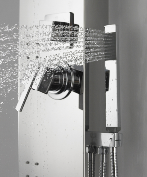 waterproof wall board for shower American Imaginations Shower Panel Shower Panels Chrome Modern