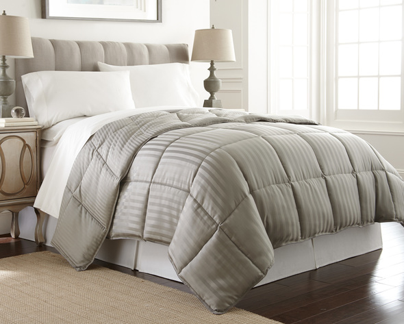 queen size gray comforter set Amrapur