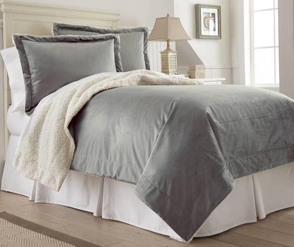 light gray twin comforter Amrapur
