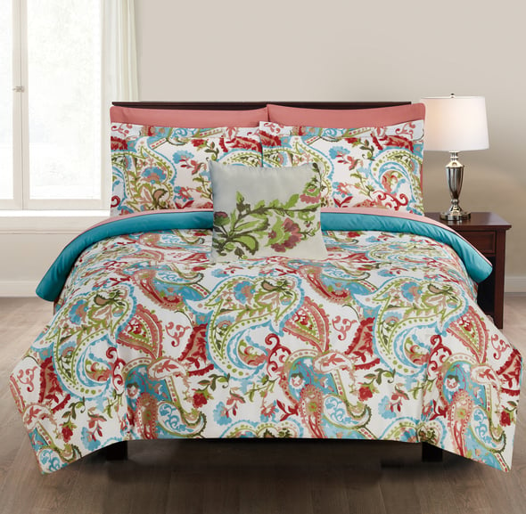 pink bed set queen Amrapur Comforters