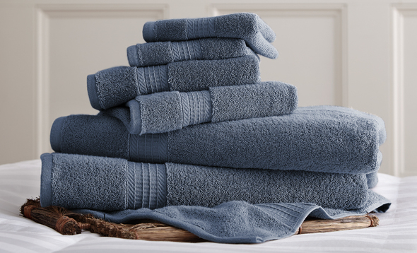 grey white towels Amrapur