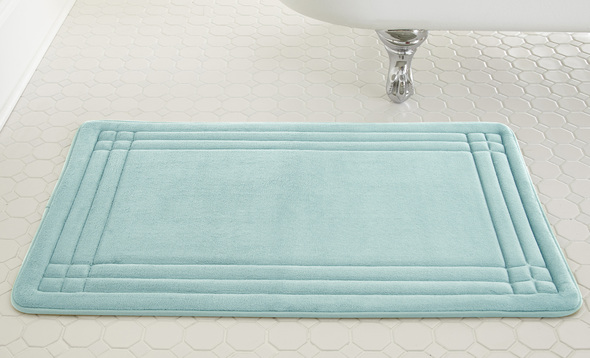 blue bath rugs Amrapur
