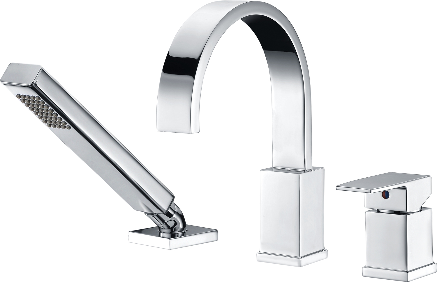 2 shower head shower Anzzi BATHROOM - Faucets - Bathtub Faucets - Deck Mounted Chrome