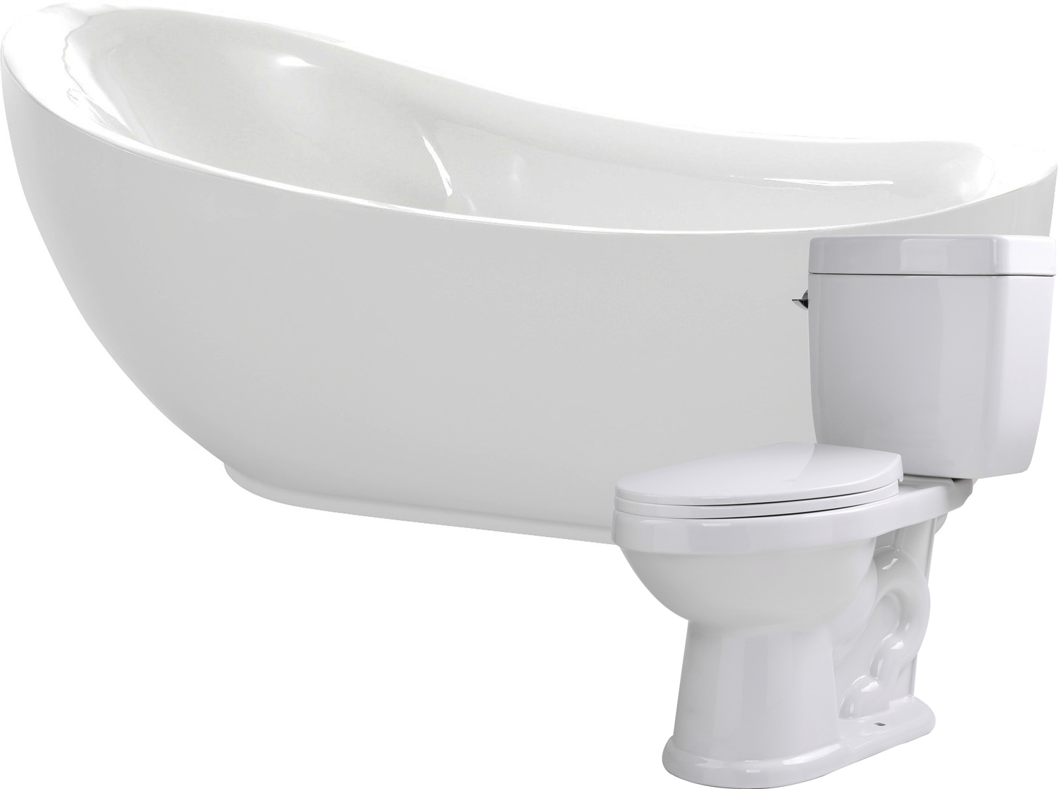 70 inch free standing tub Anzzi BATHROOM - Bathtubs - Freestanding Bathtubs - One Piece - Acrylic White