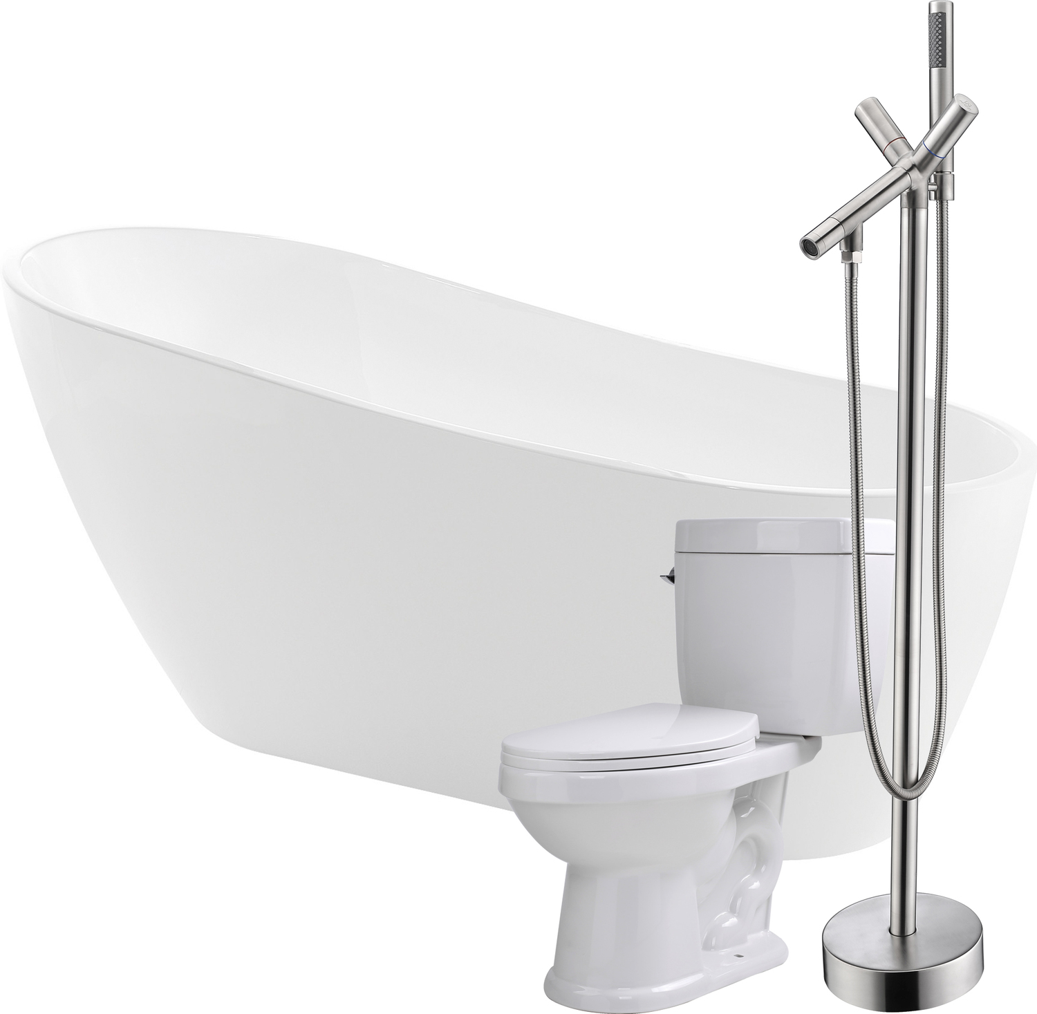 bathroom ideas with jacuzzi tub Anzzi BATHROOM - Bathtubs - Freestanding Bathtubs - One Piece - Acrylic White