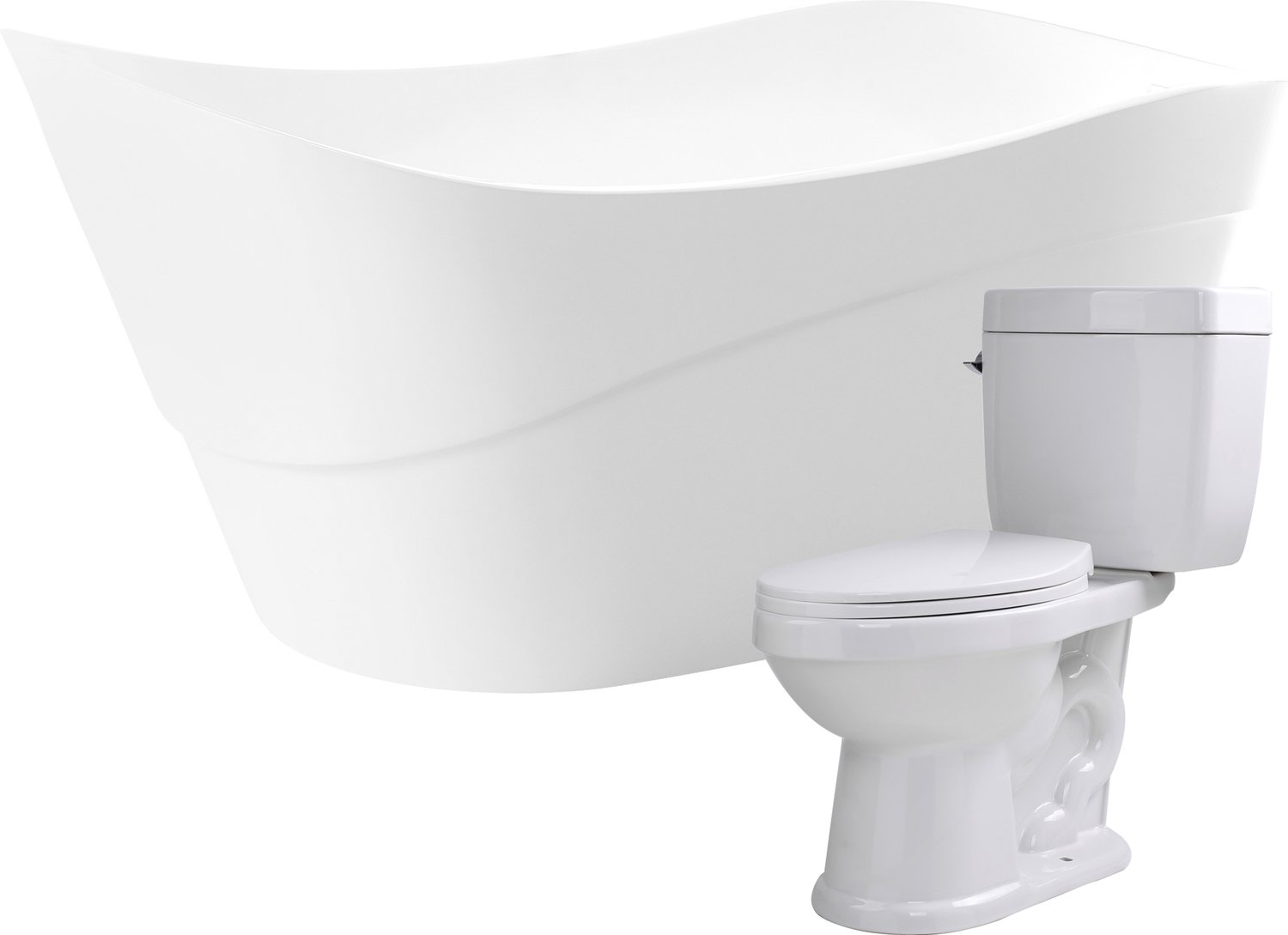 single jacuzzi bathtub Anzzi BATHROOM - Bathtubs - Freestanding Bathtubs - One Piece - Acrylic White