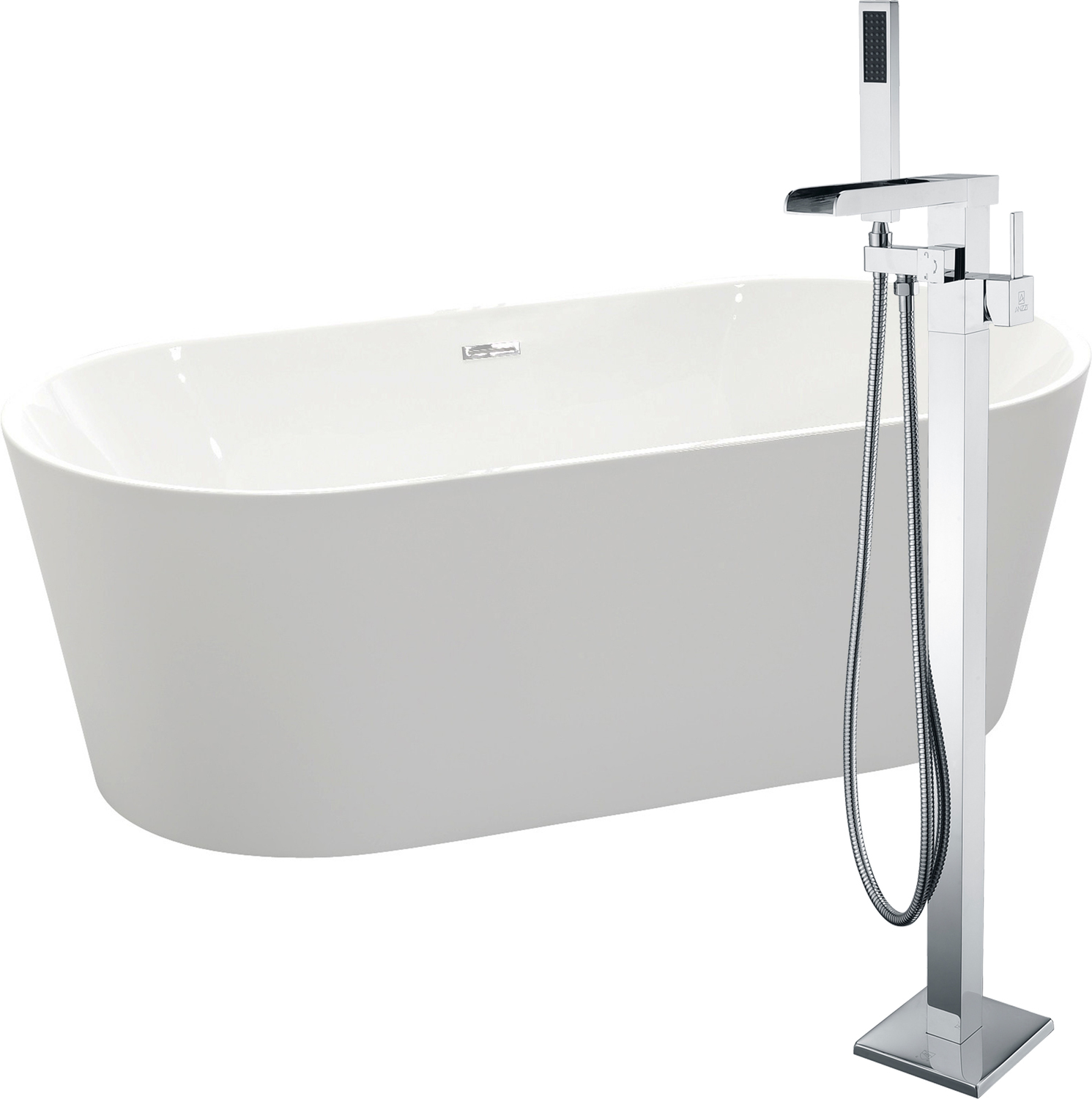 all home bathtub Anzzi BATHROOM - Bathtubs - Freestanding Bathtubs - One Piece - Acrylic White