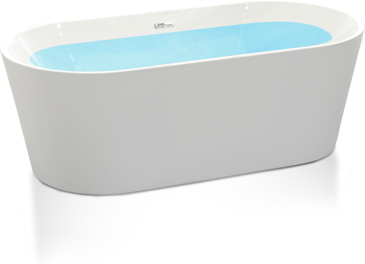 59 inch freestanding whirlpool tub Anzzi BATHROOM - Bathtubs - Freestanding Bathtubs - One Piece - Acrylic White