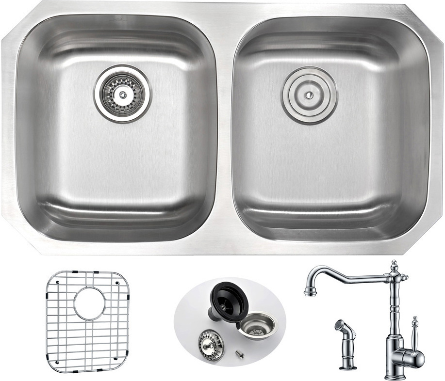 undermount sink with workstation Anzzi KITCHEN - Kitchen Sinks - Undermount - Stainless Steel Steel