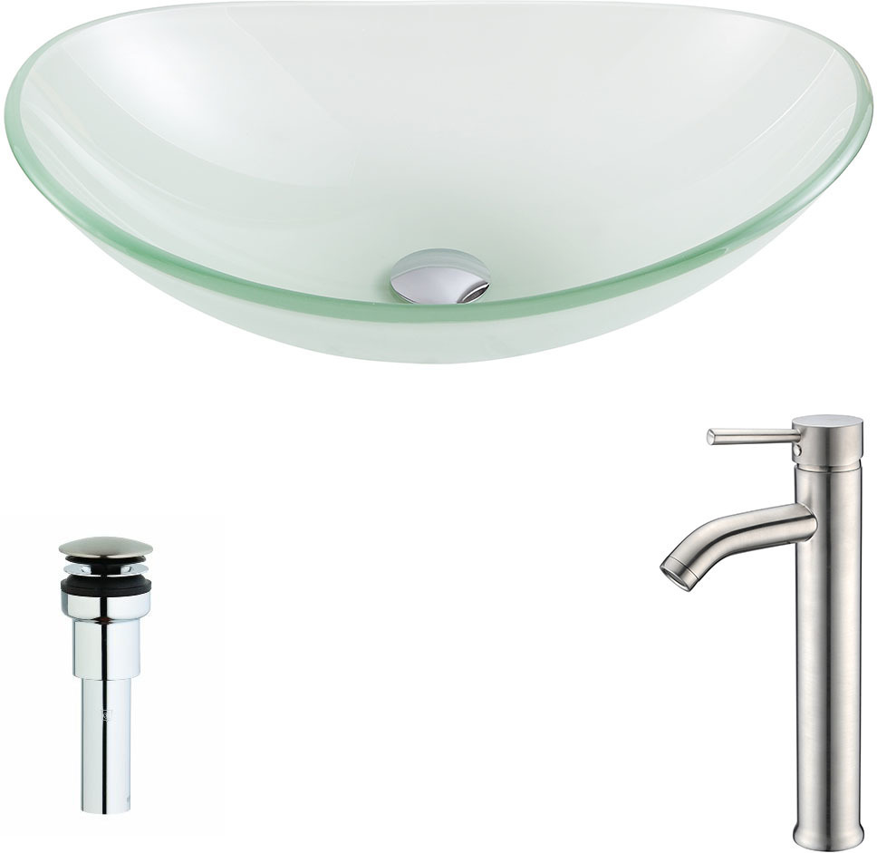 basin top vanity unit Anzzi BATHROOM - Sinks - Vessel - Tempered Glass Green