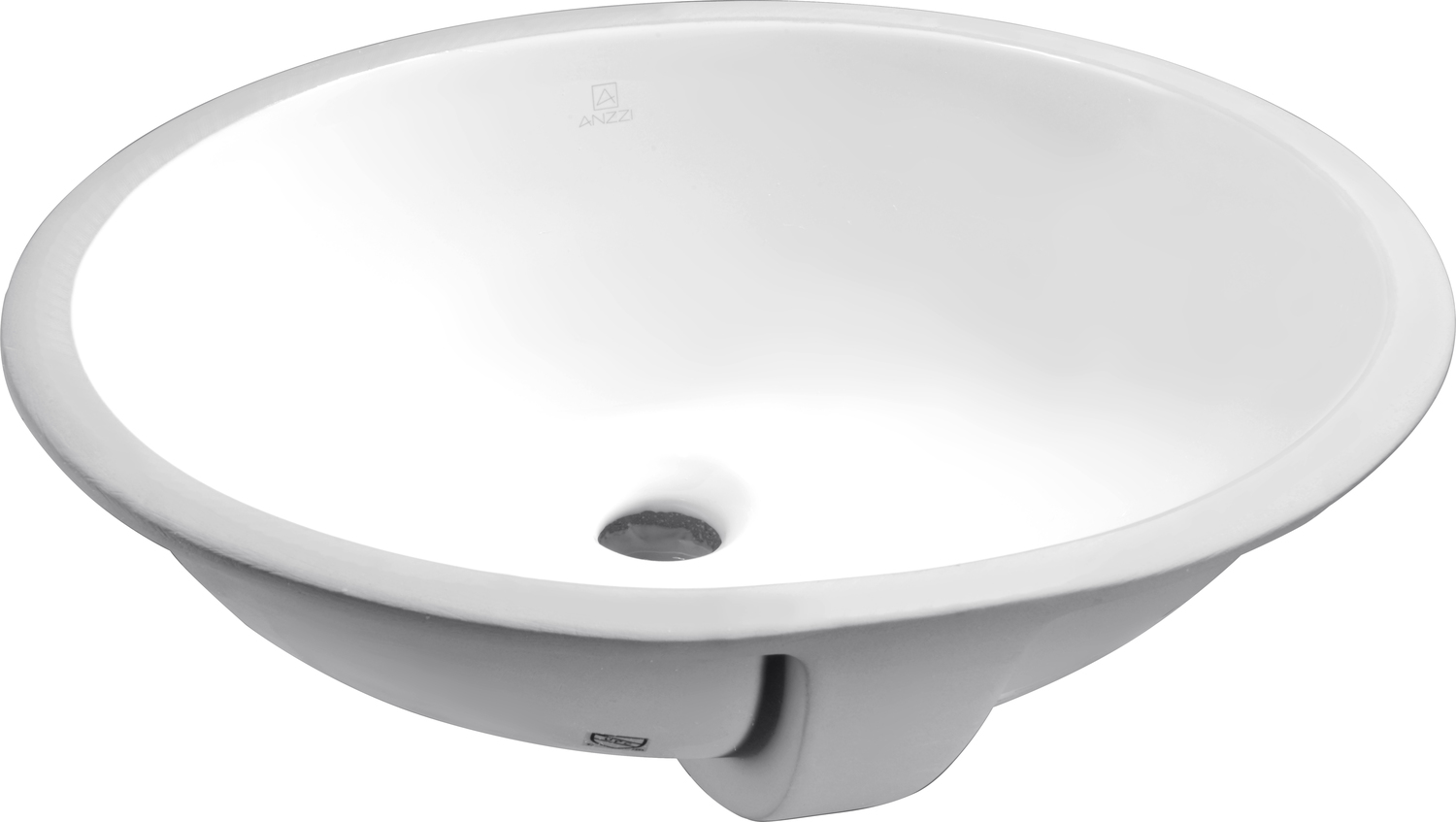 ceramic bathroom sink Anzzi BATHROOM - Sinks - Under Mount - Ceramic / Procelain White