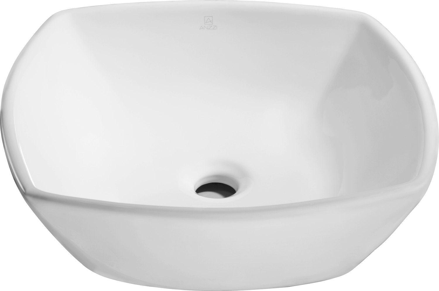 bath vanity top with sink Anzzi BATHROOM - Sinks - Vessel - Ceramic / Procelain White