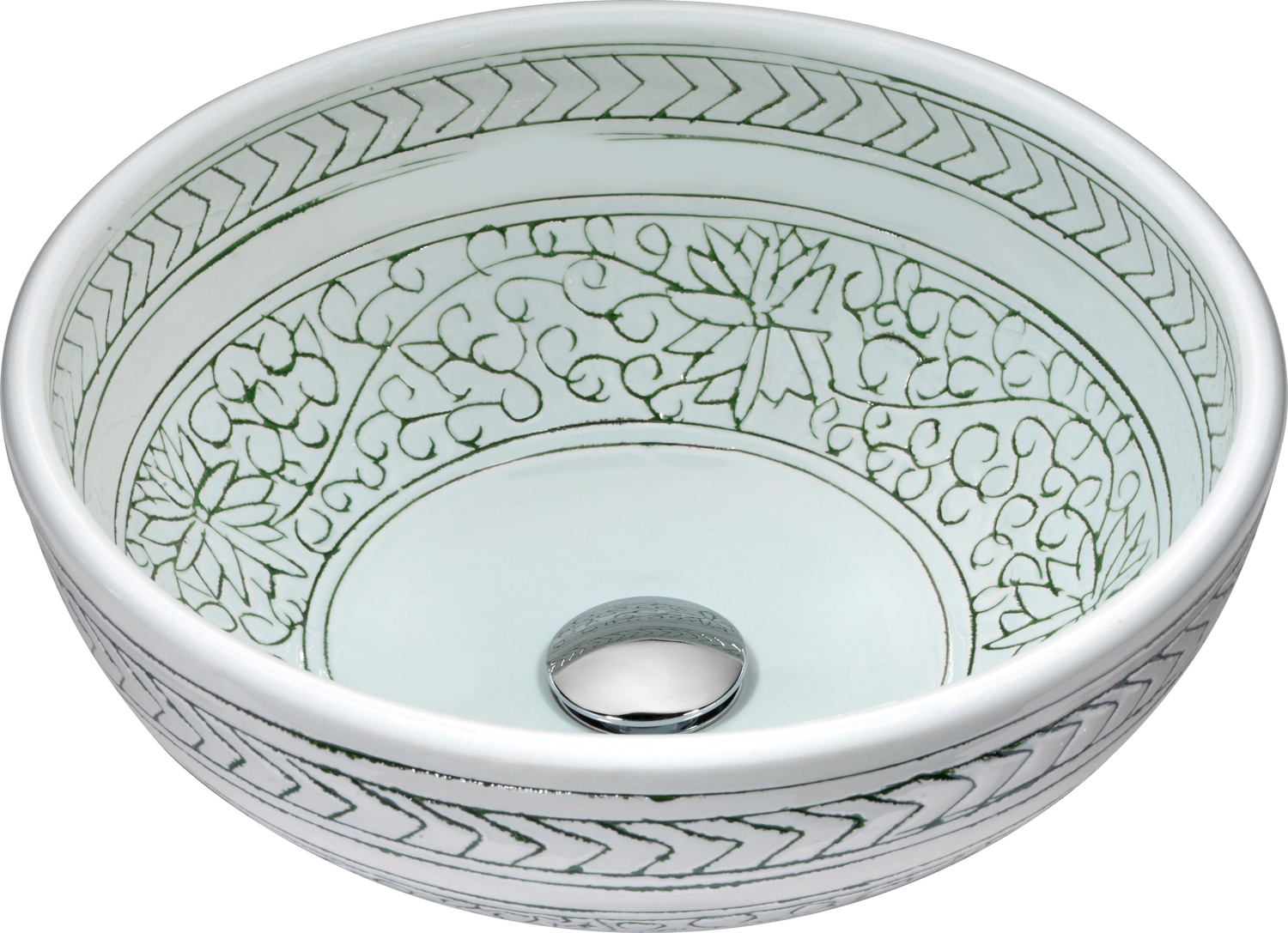 copper vanity sink bowl Anzzi BATHROOM - Sinks - Vessel - Tempered Glass White