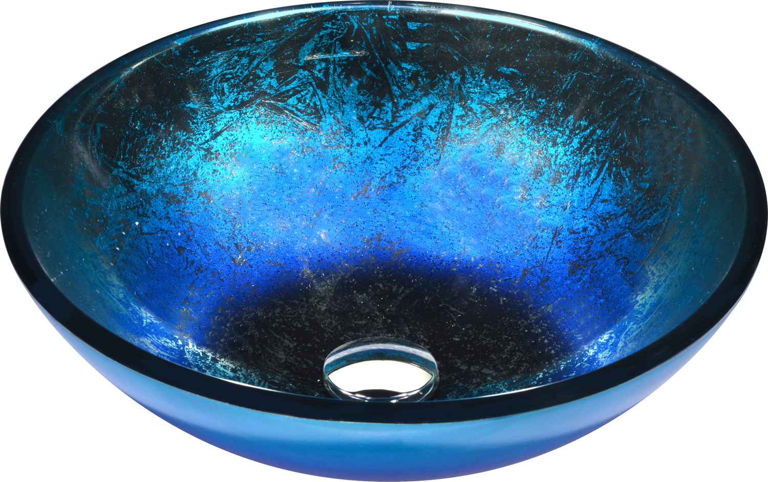 vessel sinks for bathroom vanities Anzzi BATHROOM - Sinks - Vessel - Tempered Glass Blue