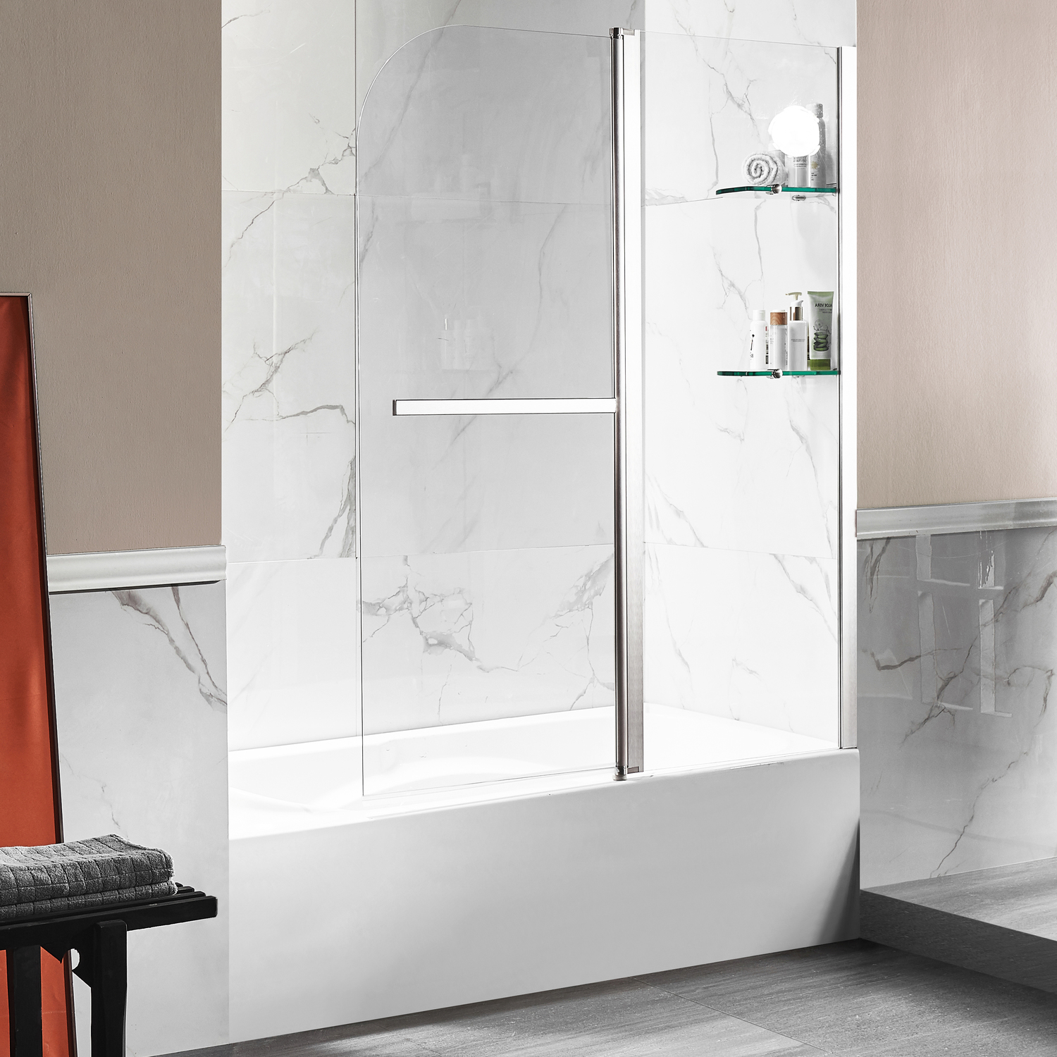 tile around freestanding tub Anzzi BATHROOM - Bathtubs - Drop-in Bathtub - Alcove - Soaker White