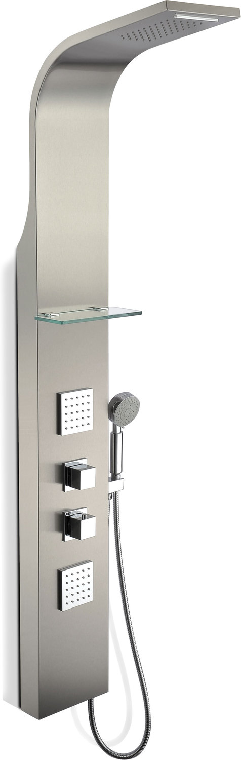 shower tower system Anzzi SHOWER - Shower Panels Stainless Steel