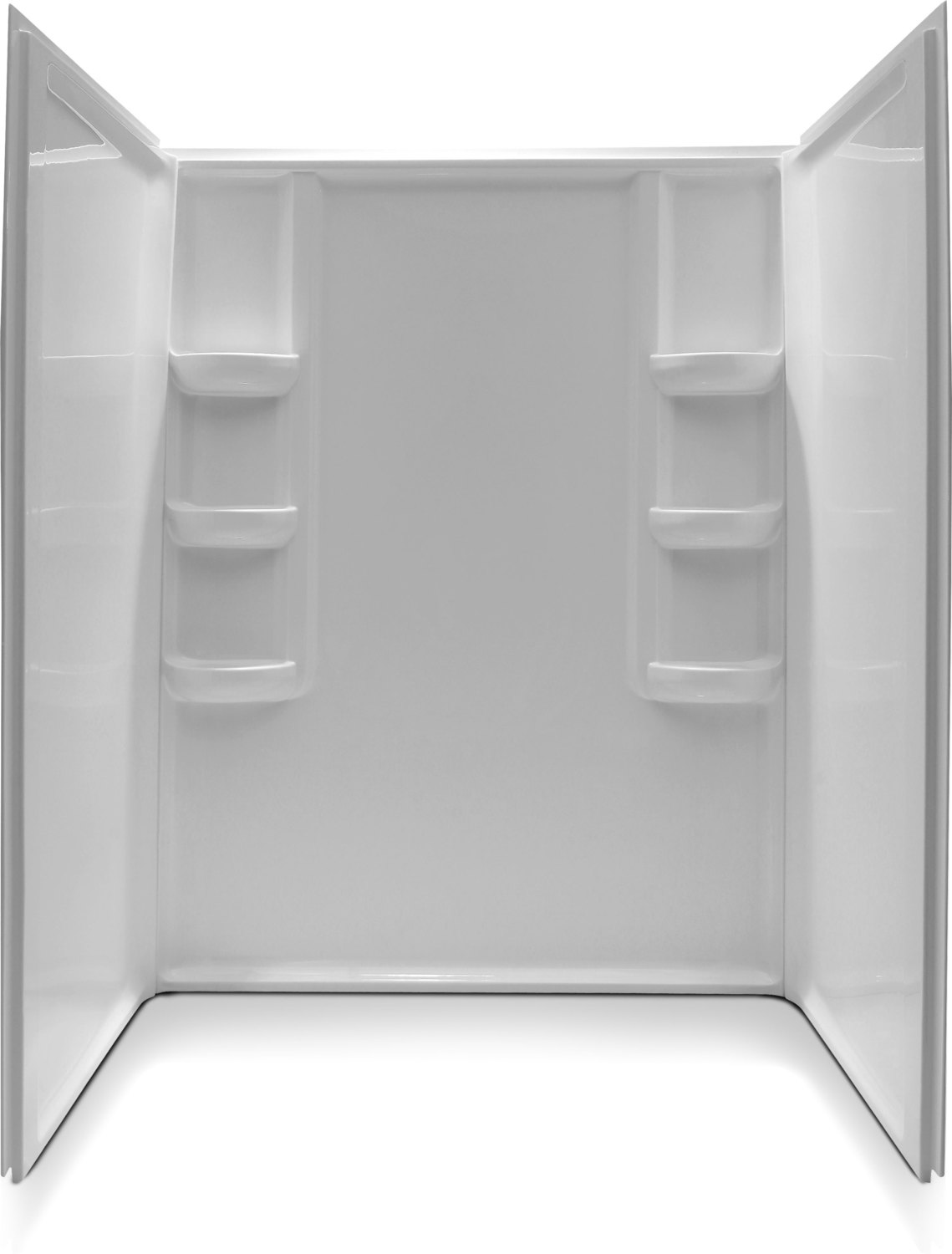 tub and shower behind glass Anzzi SHOWER - Shower Walls - Alcove White