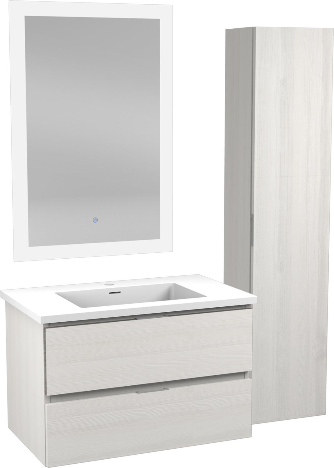 small bathroom countertop Anzzi BATHROOM - Vanities - Vanity Sets White