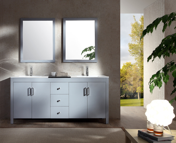 modern bathroom cabinet ideas Ariel Grey