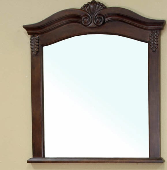 standing mirror vanity Bellaterra walnut