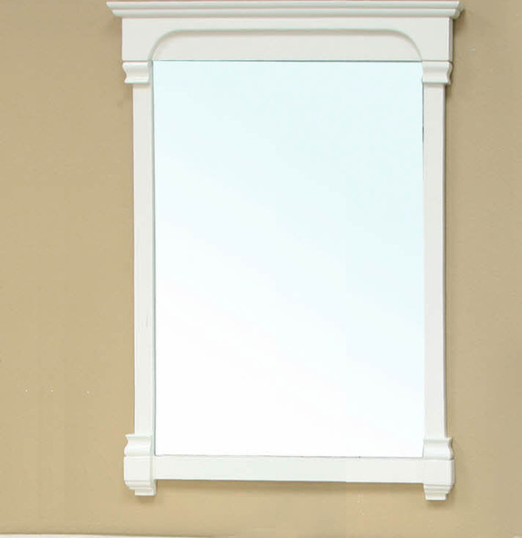 vanity mirror for bathroom with storage Bellaterra cream white (rub edge)
