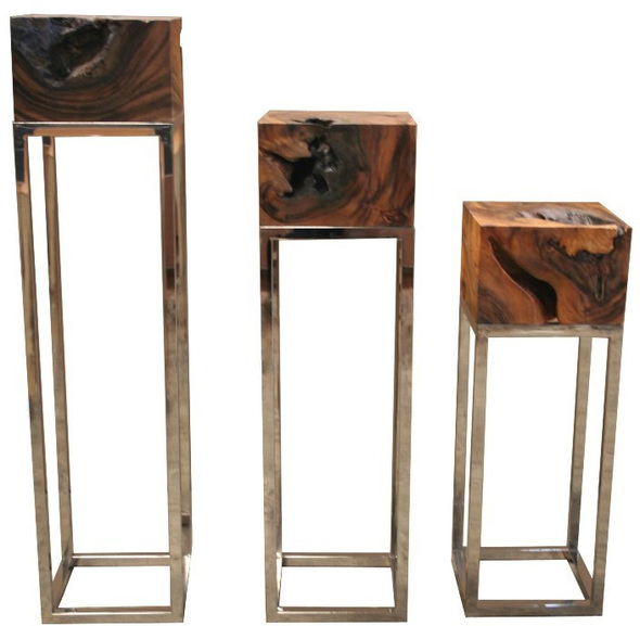 black iron side table Bellini Modern Living Accent Tables