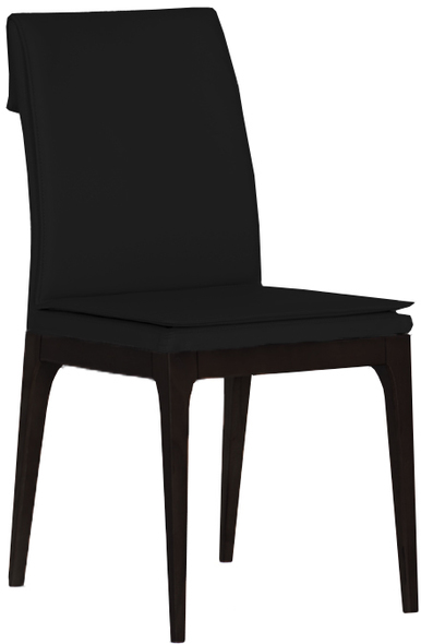wood dining chairs with upholstered seats Bellini Modern Living