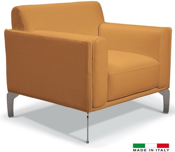 orange accent chair with ottoman Bellini Modern Living